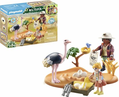71296 PLAYMOBIL Wiltopia Op bezoek bij papa struisvogel