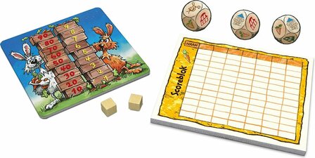 93173 999Games Dobbelspel Konijnen Hokken