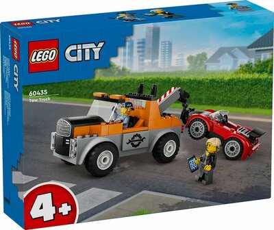 60435 LEGO City Sleepwagen en sportautoreparatie