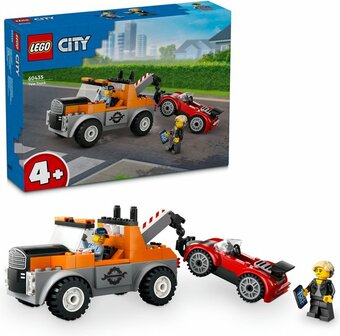 60435 LEGO City Sleepwagen en sportautoreparatie