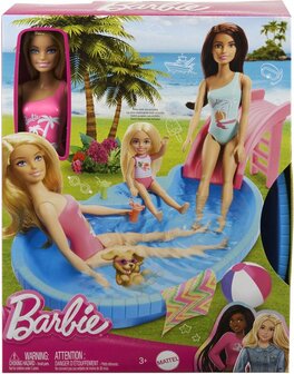 78285 Barbie Zwembad met Pop