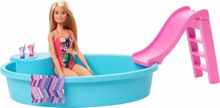 78285 Barbie Zwembad met Pop