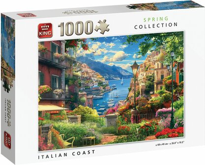 01972 King Puzzel Italian Coast 1000 stukjes