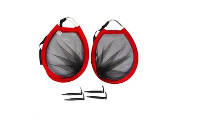 26931 Adrenix Voetbaldoel Pop-up Speelset, Set van 2 Rood   