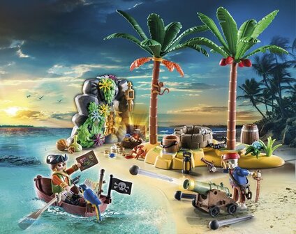 70962 PLAYMOBIL Pirates Piratenschateiland met skelet