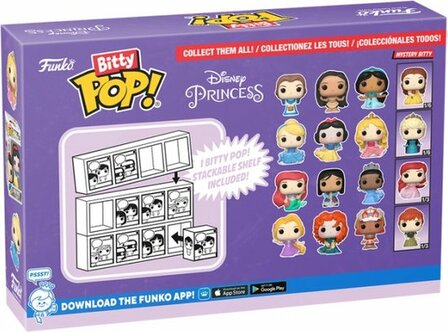 30273 Funko Bitty Pop! Ariel, Mulan, Tiana and mystery chase 2cm