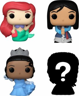 30273 Funko Bitty Pop! Ariel, Mulan, Tiana and mystery chase 2cm