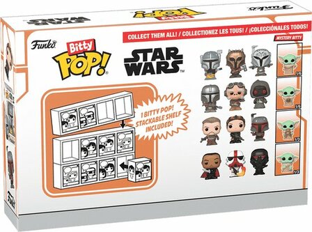 54514 Funko Bitty Pop!  Star Wars Mandalorian 2cm