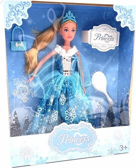 78524 IJsprinses pop met Accessoires 30cm Blauw  