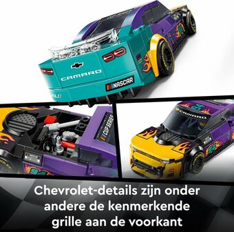 76935 LEGO&reg; Speed Champions NASCAR&reg; Next Gen Chevrolet Camaro ZL1