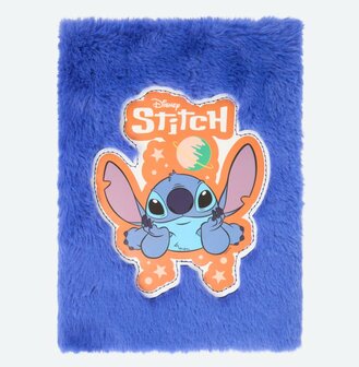 27794 Disney Stitch Pluche Notitieboek A5 Donker Blauw