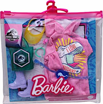 01863 Barbie Poppenkledingset Fashion Storytelling Roze 10-delig