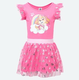 94763 Paw Patrol Skye Jurk met Tule Roze Maat 110-116