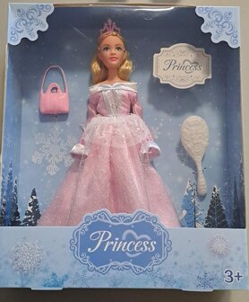 78517 IJsprinses pop met Accessoires 30cm Roze