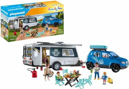 71423 PLAYMOBIL Family Fun Caravan met auto