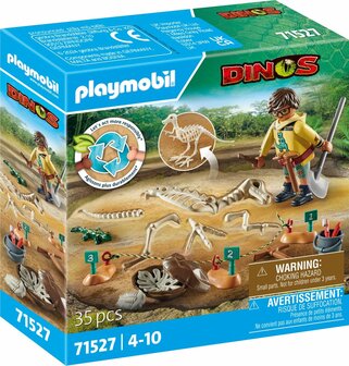 71527 PLAYMOBIL Dinos Opgravingsplaats met dinosaurusskelet