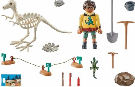 71527 PLAYMOBIL Dinos Opgravingsplaats met dinosaurusskelet