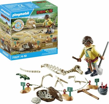 71527 PLAYMOBIL Dinos Opgravingsplaats met dinosaurusskelet