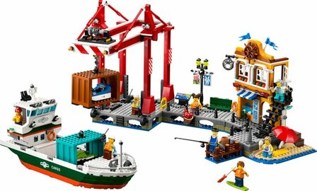 60422 LEGO City Haven met vrachtschip