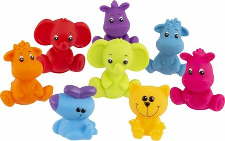 84176 Playgro Geschenkset Kadoset badspeeltjes Jungle dieren  8st