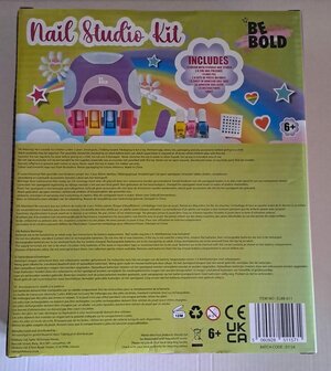 11571 Nagelstudio Kit met Droger, Opdrukbare Nagels en Nagellak