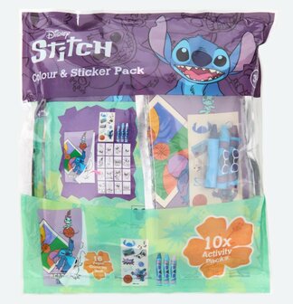 31876 Disney Stitch Kleur- en Stickerset Uitdeelcadeautjes