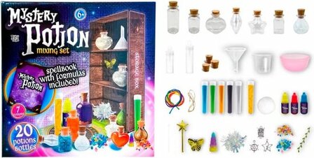 15376 Mystery Potion Mixing Set  20 Toverdrankflesjes, 7 Verschillende Toverdrankjes  incl. Recepten en Toverboek