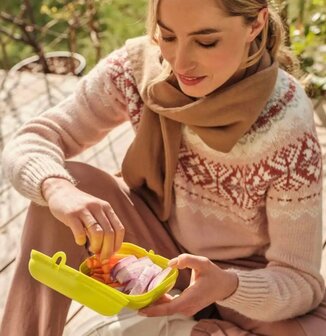 79302 Tupperware Eco Snackdoos Large Geel/groen