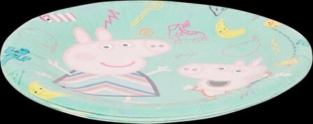 55376 Peppa Pig Papieren Bordjes 19,5 centimeter  10 stuks