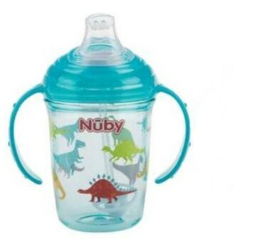 46715 Nuby Antilekbeker Met Handvatten Tritan 240ml Groen 6m+  