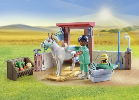 71471 PLAYMOBIL Starter Pack Boerderij dierenarts met de ezels