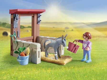 71471 PLAYMOBIL Starter Pack Boerderij dierenarts met de ezels