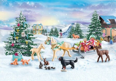 71345 PLAYMOBIL Adventskalender Paarden: kerst sleerit