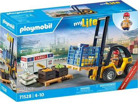 71528 PLAYMOBIL My Life Promo Heftruck met lading
