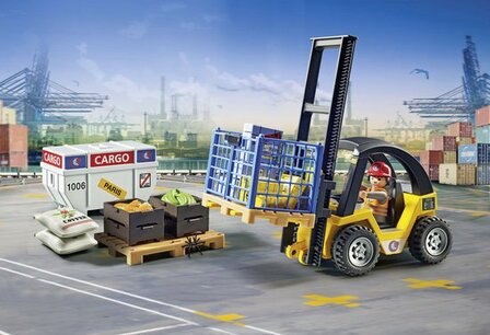 71528 PLAYMOBIL My Life Promo Heftruck met lading