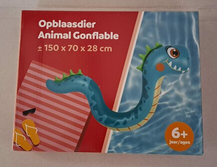 21920 Opblaasdier Draak Groen 6+