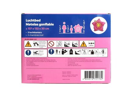 21760 Luchtbed Bloem Roze