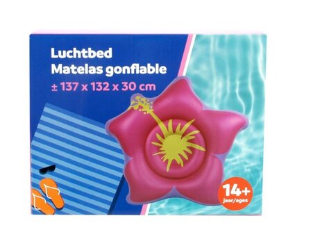 21760 Luchtbed Bloem Roze