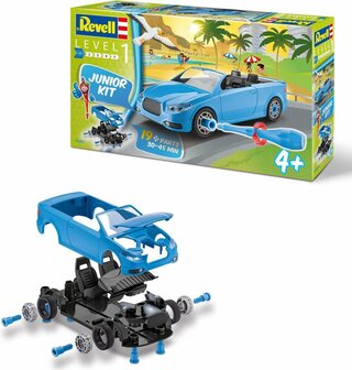 00801 Revell Roadster blauw Junior kit 1:20