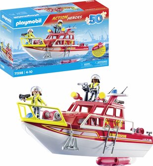 71598 PLAYMOBIL Action Heroes 50YR Brandweerboot