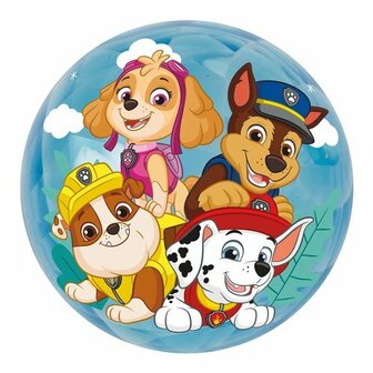 21594 Paw Patrol bal blauw met led 10cm
