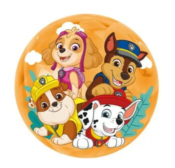 21595 Paw Patrol bal geel met led 10cm