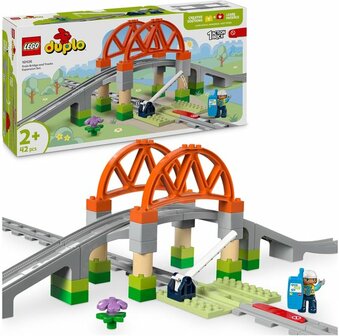 10426 LEGO DUPLO Stad Treinbrug en rails uitbreidingsset