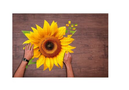 89707 Shaped Puzzles Sunflower Bloemvormige Puzzel &Oslash;  65 cm