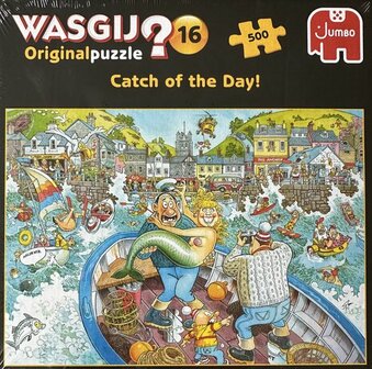 02378 Jumbo Puzzel Wasgij 16 Original Catch of the day! 500 stukjes