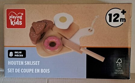 23993 Playing Kids Houten Snijset Ontbijt