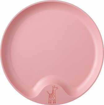 09986 Mepal Mio kinderbord  Magnetronbestendig  Met greep  Deep pink