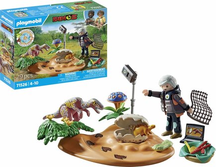 71526 PLAYMOBIL Dinos Stegosaurusnest met eierdief