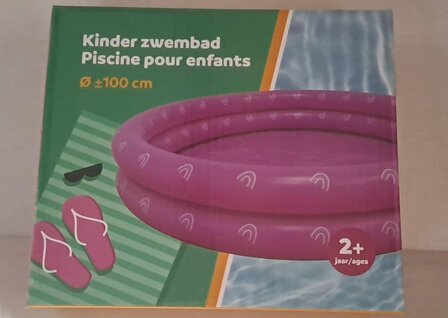 23566 Zwembad Paars Regenboogpatroon &Oslash;100 cm   