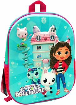 90347 Gabby&#039;s Dollhouse Gabby &amp; Friends 3D Rugzak  10 L   35 x 28 cm  3+